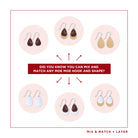 Jellurgal Generations Layered Double Tear Drop Earring Earrings Moe Moe