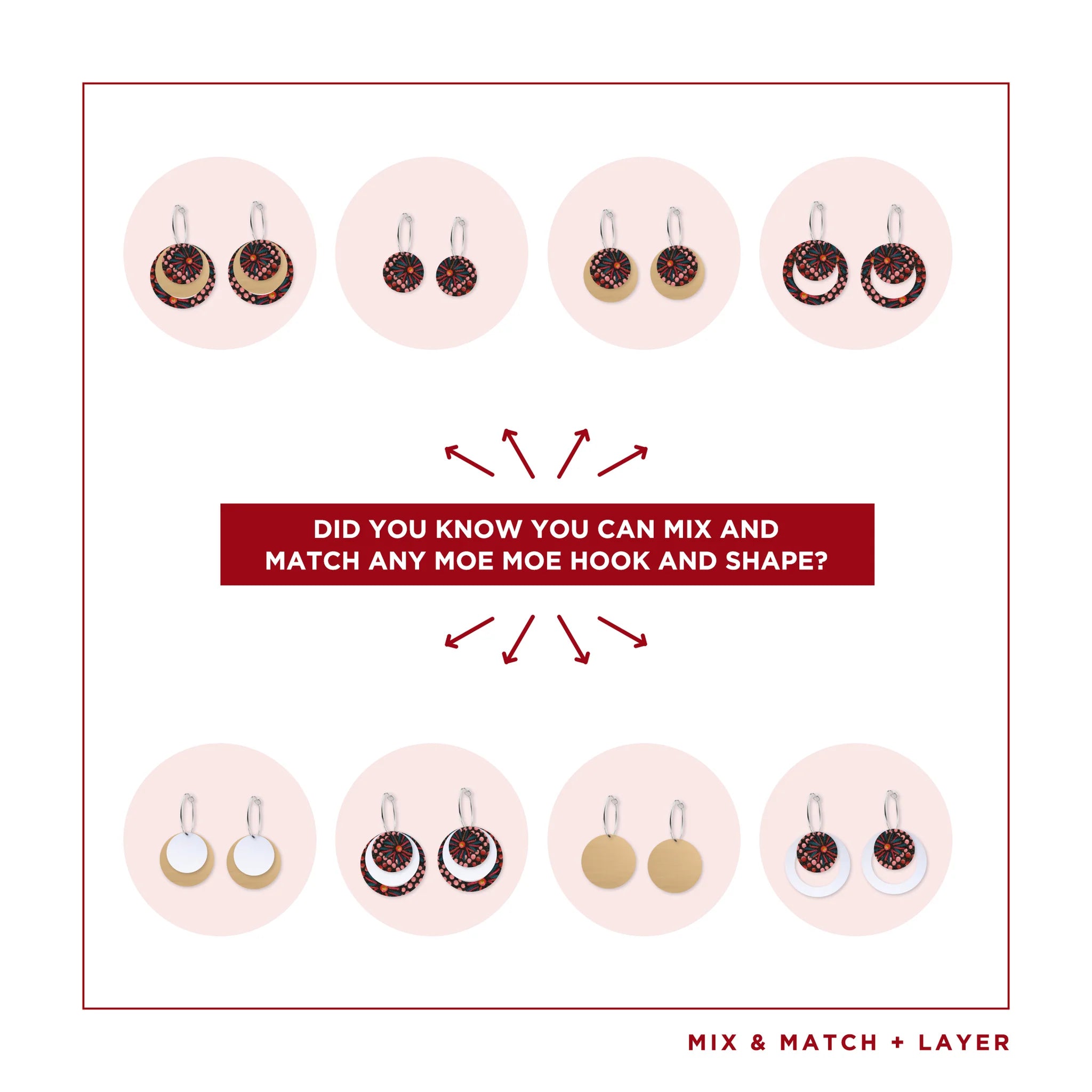 Jellurgal Generations Three Circle Hoop Earring Earrings Moe Moe