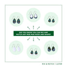 Jellurgal Songlines Layered Double Tear Drop Earring Earrings Moe Moe