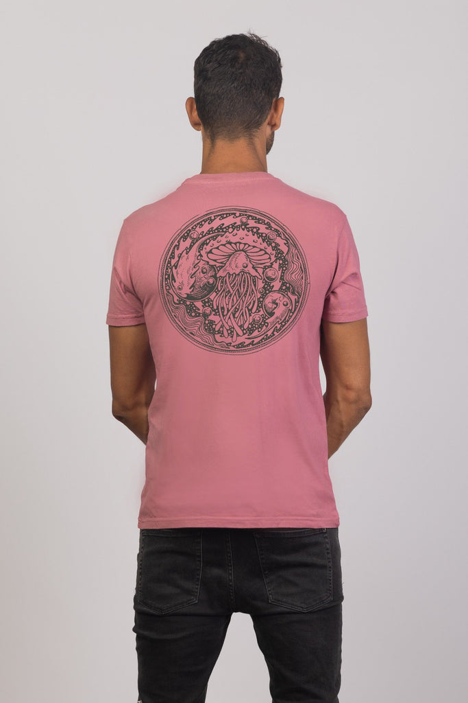 Jelly Shroom Plum Organic Cotton T Shirt Mens Tops Skumi