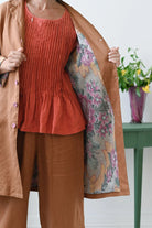 Jenna Jacket Tan Linen Jackets Lazybones