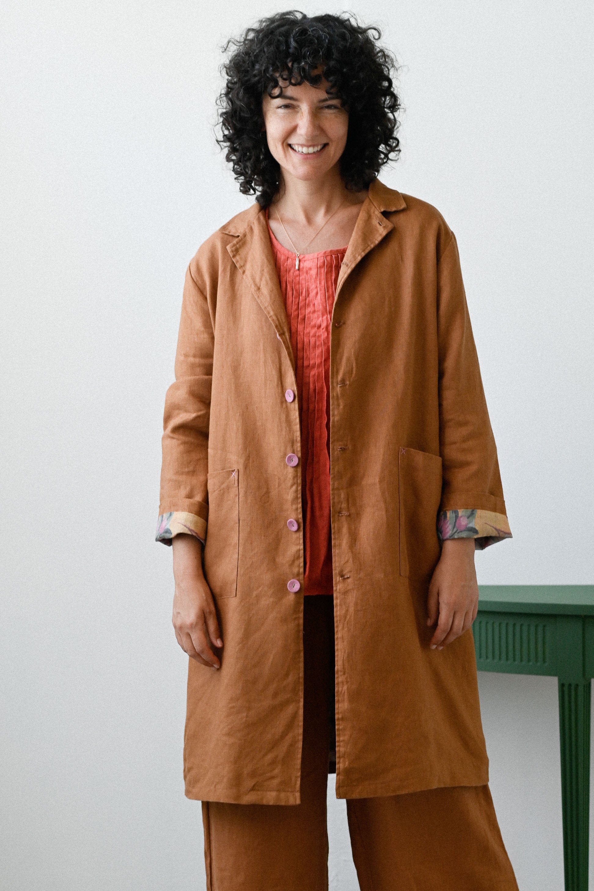 Jenna Jacket Tan Linen Jackets Lazybones