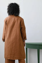 Jenna Jacket Tan Linen Jackets Lazybones