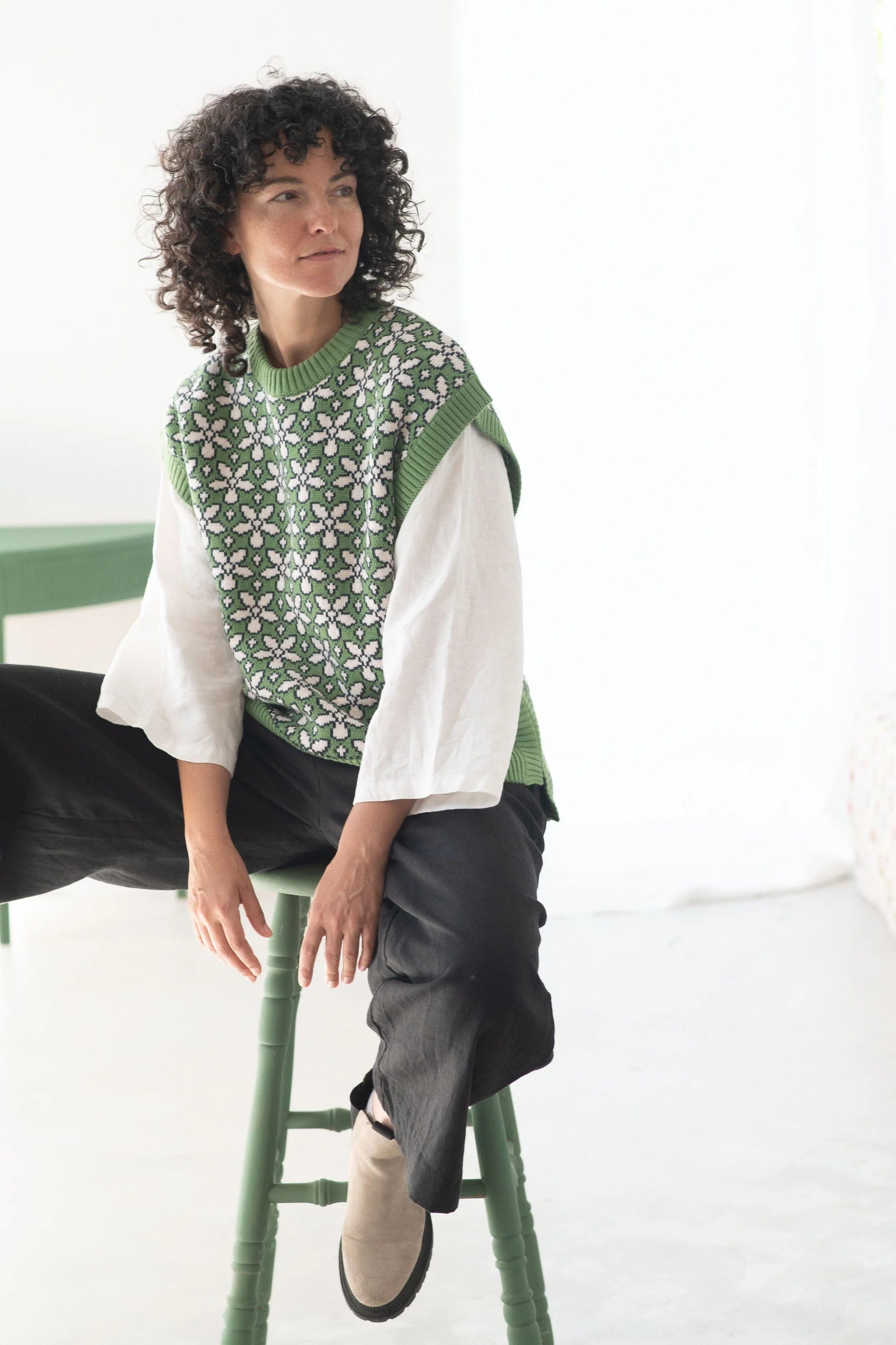 Jo Vest Flowers Tops Lazybones