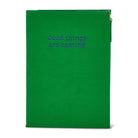 Journal Notes Green with Zip Gifts and Accessories Annabel Trends