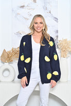 Lemon Cardigan Black Jackets New u Collection