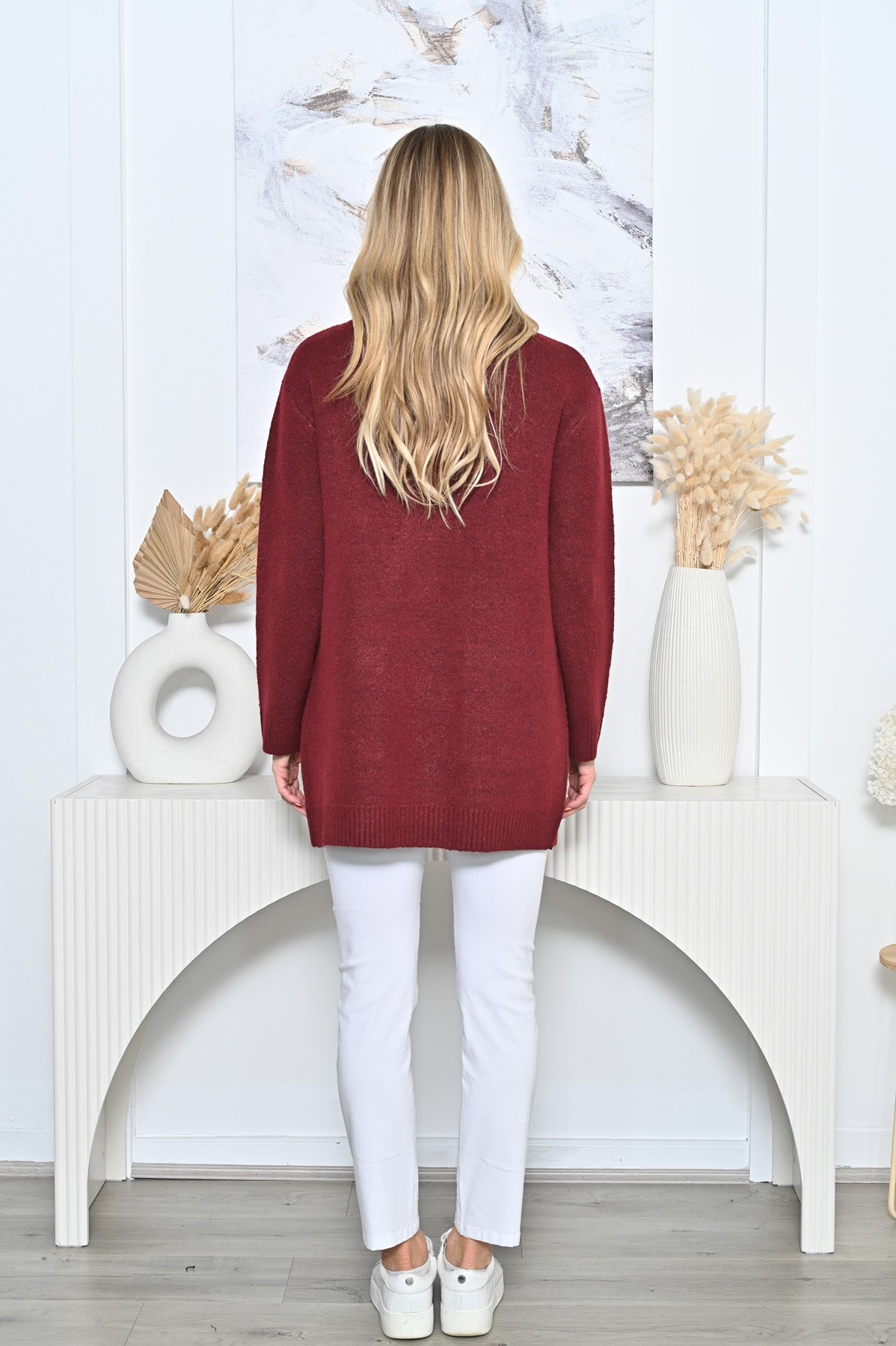 Button Cardigan Plum Jackets New u Collection