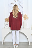 Button Cardigan Plum Jackets New u Collection