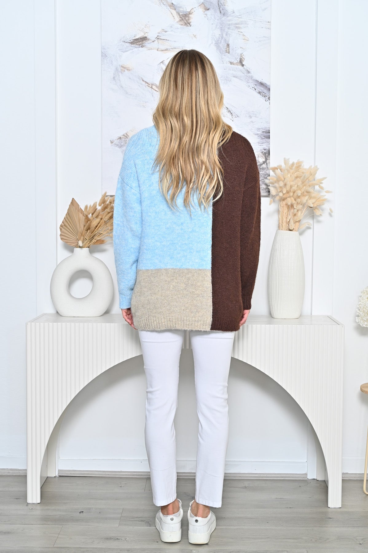 Panel Jumper Chocolate Blue Jackets New u Collection