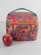 Puffy Lunch Bag Dark Floral - Global Free Style