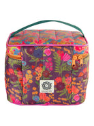 Puffy Lunch Bag Dark Floral - Global Free Style