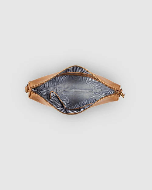 Kasey Stripe Crossbody Bag Camel Bags and Purses Louenhide