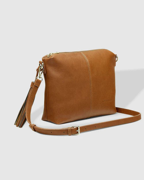 Kasey Stripe Crossbody Bag Tan Bags and Purses Louenhide