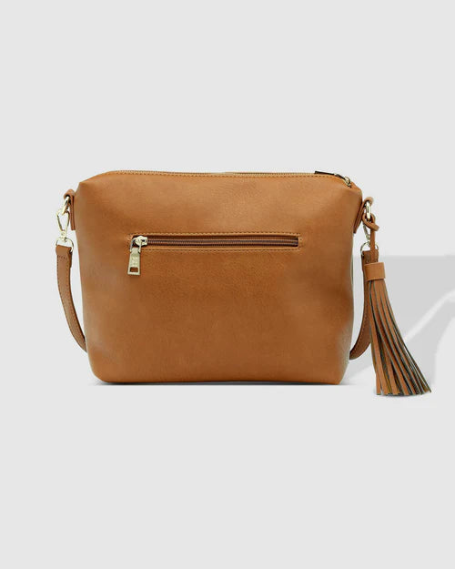 Kasey Stripe Crossbody Bag Tan Bags and Purses Louenhide