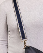 Kiki Webbing Bag Strap Navy Bags and Purses Louenhide