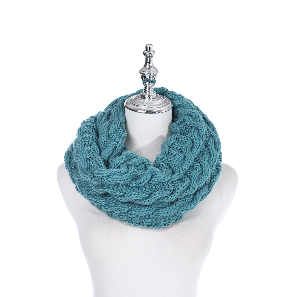 Knit Snood Teal Scarves and Sarongs Ivys   