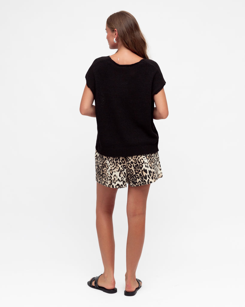 Knit Top Black Tops Label of Love