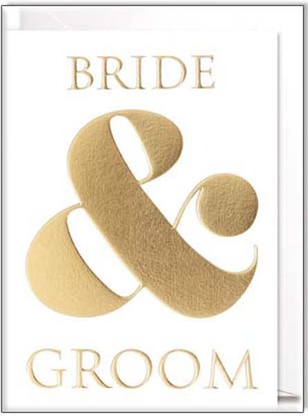 Waterlyn Card Bride and Groom Cards and Wrap Waterlyn   