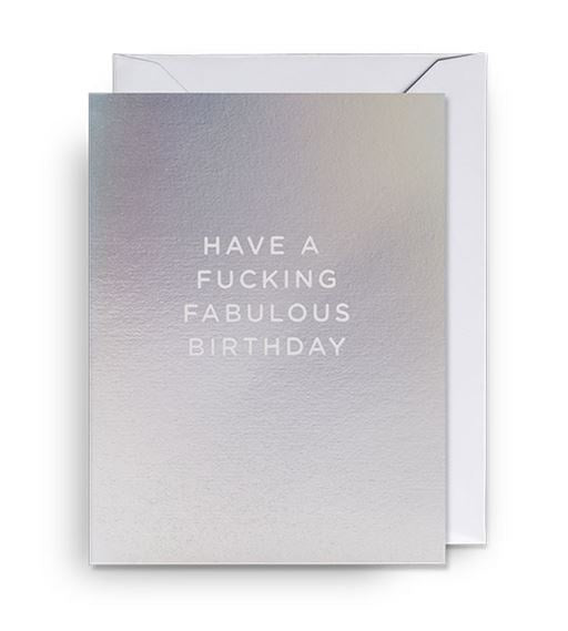 Hava Fucking Fabulous Birthday Mini Card Cards and Wrap Waterlyn   