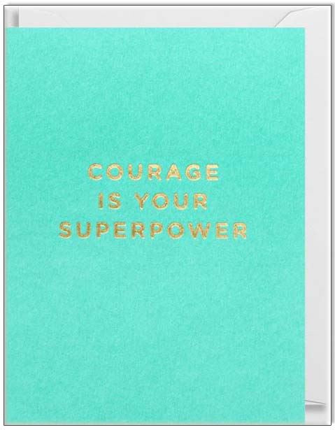 Courage is Your Superpower Mini Card Cards and Wrap Waterlyn   