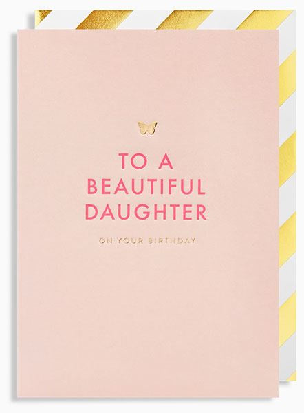 To a Beautiful Daughter on Your Birthday Cards and Wrap Waterlyn   