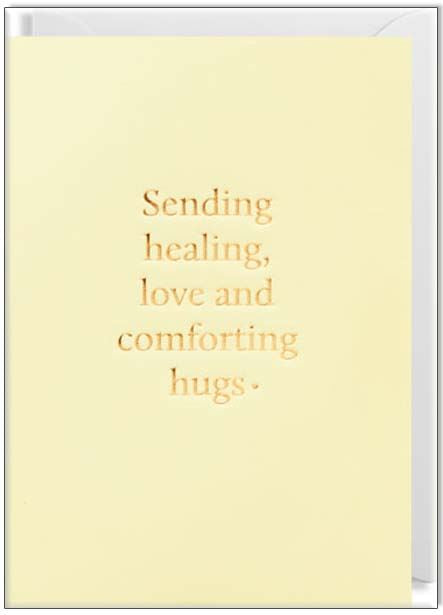 Sending Healing Love and Comforting Hugs Cards and Wrap Waterlyn   