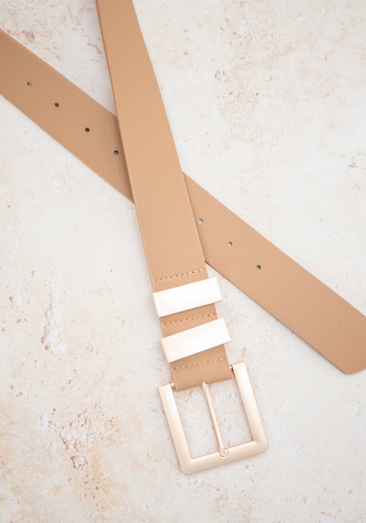 LA Belt Beige Belts All That Glitters   