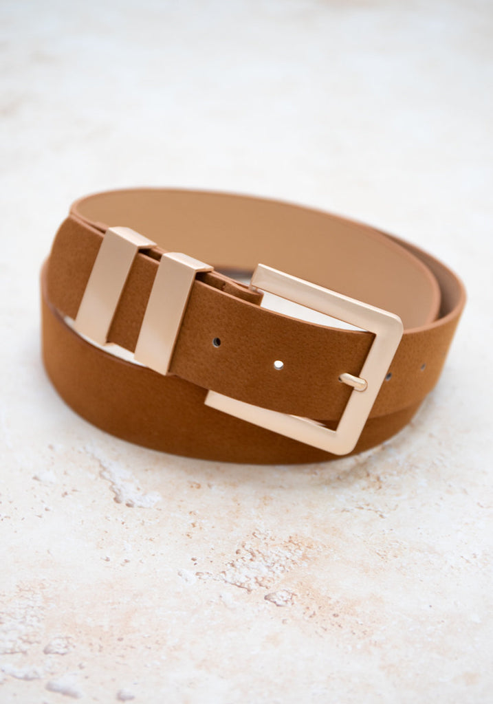 LA Belt Tan Belts All That Glitters   