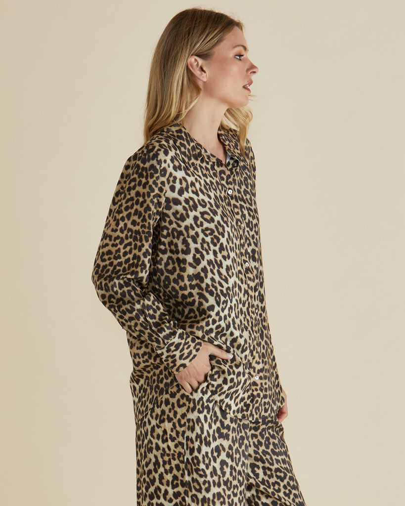 Lexi Shirt - Leopard Print Tops Betty Basics