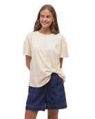 Classic Tuck Tee Cream Tops Label of Love S(8-10)