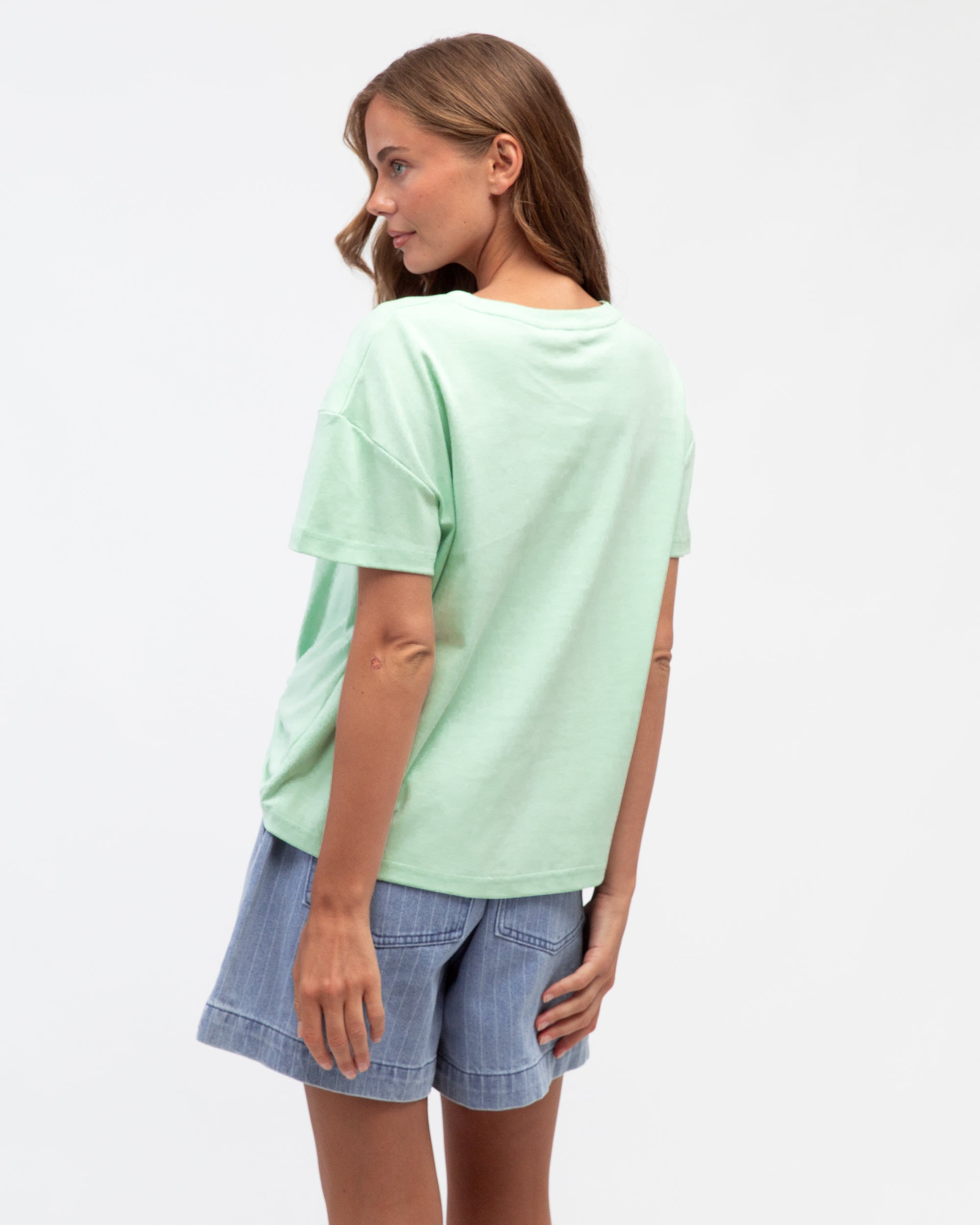 Mint Easy Tuck Tee - Global Free Style