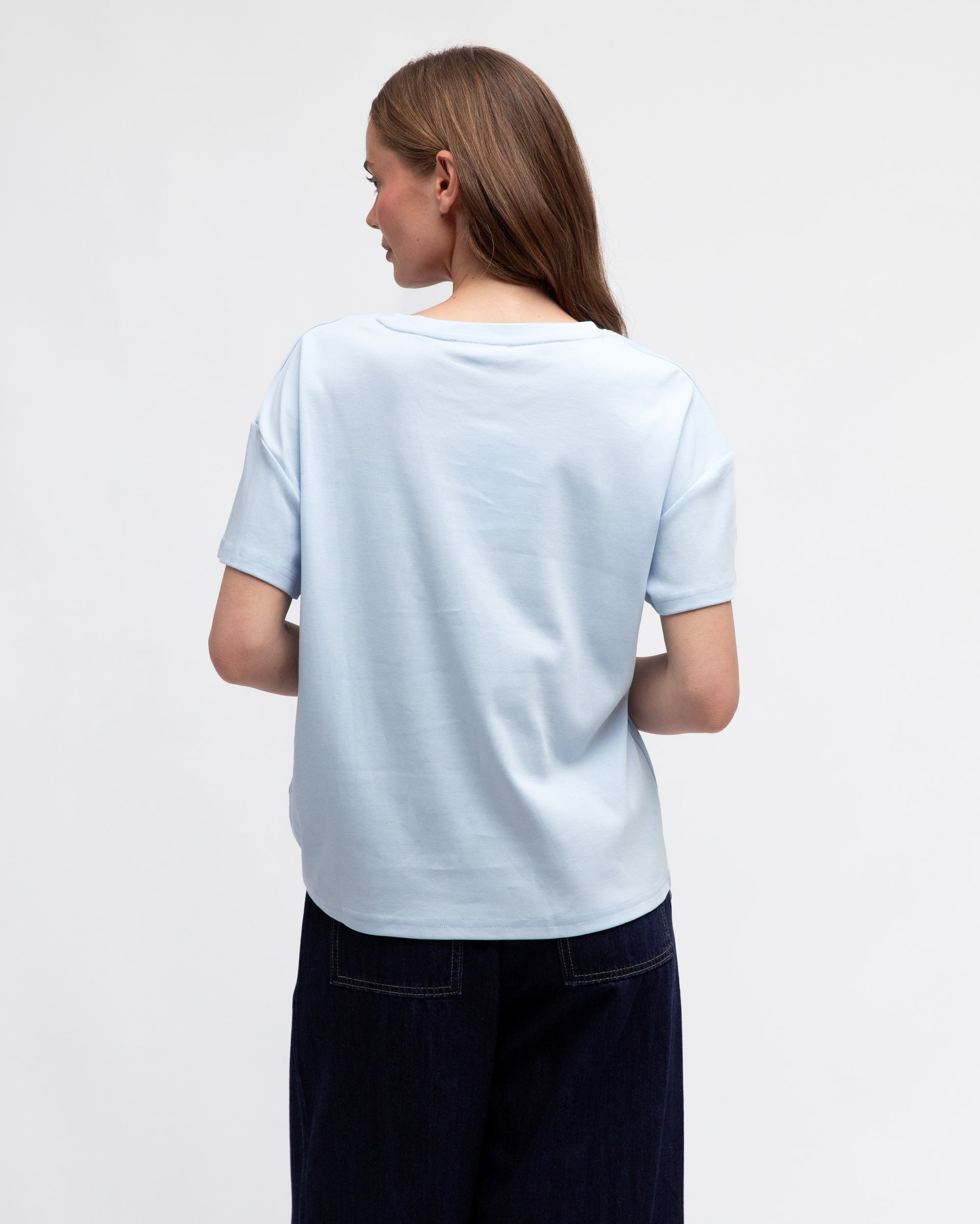 Sky Easy Tuck Tee Tops Label of Love