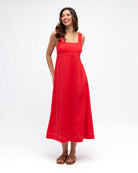 Stitched Up Maxi Dress Red Dresses Label of Love