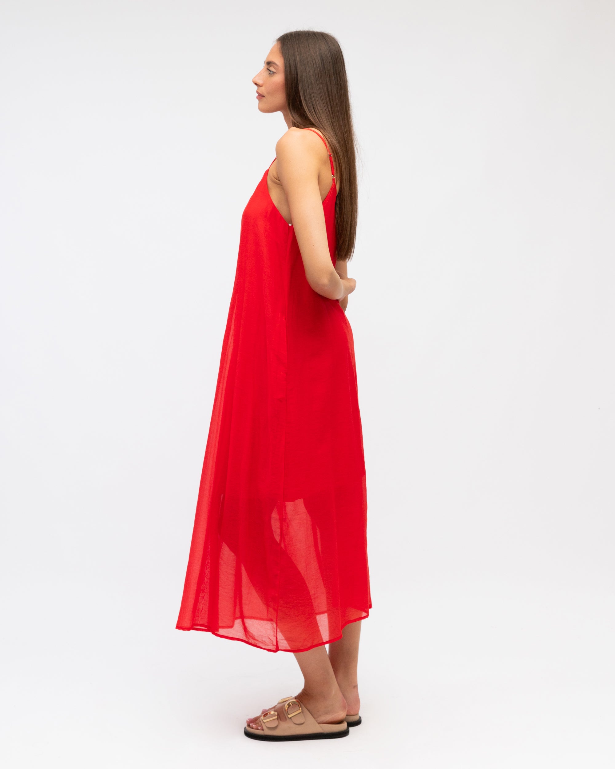 Lara Dress Red Dresses Label of Love