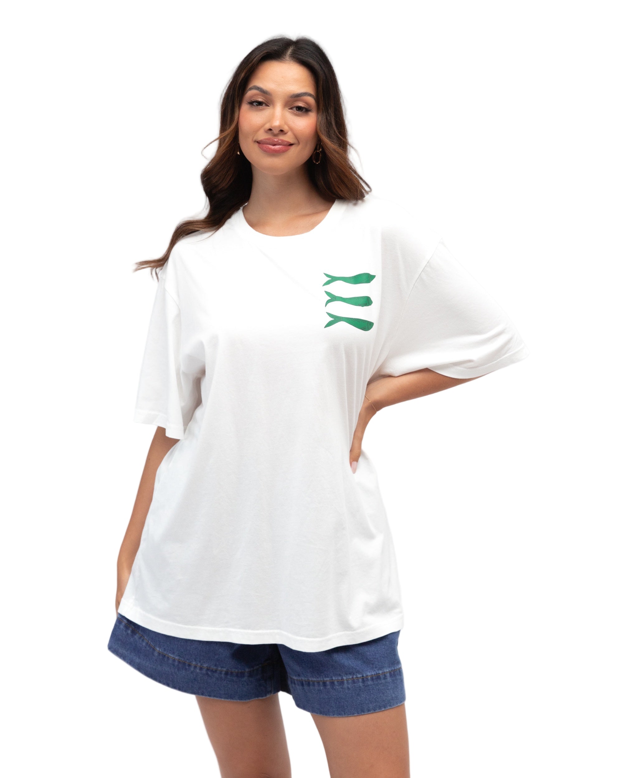 Hazel T-shirt White Tops Label of Love S (8-10)