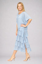 Multi Layers Dress Sky Blue Dresses La Strada
