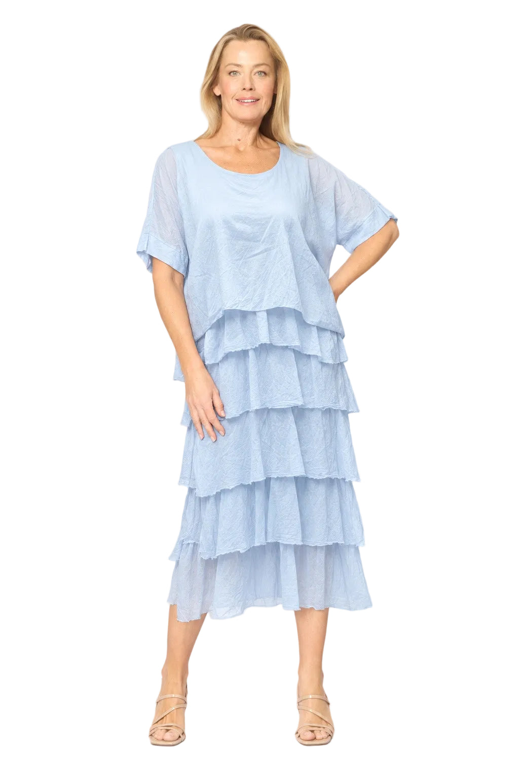 Multi Layers Dress Sky Blue Dresses La Strada S(8)