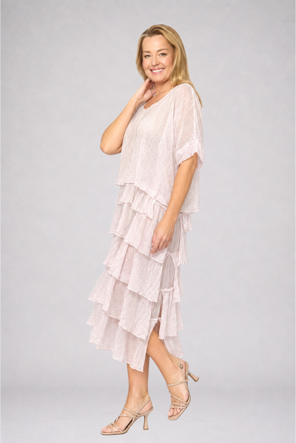 Multi Layers Dress Pink Dresses La Strada