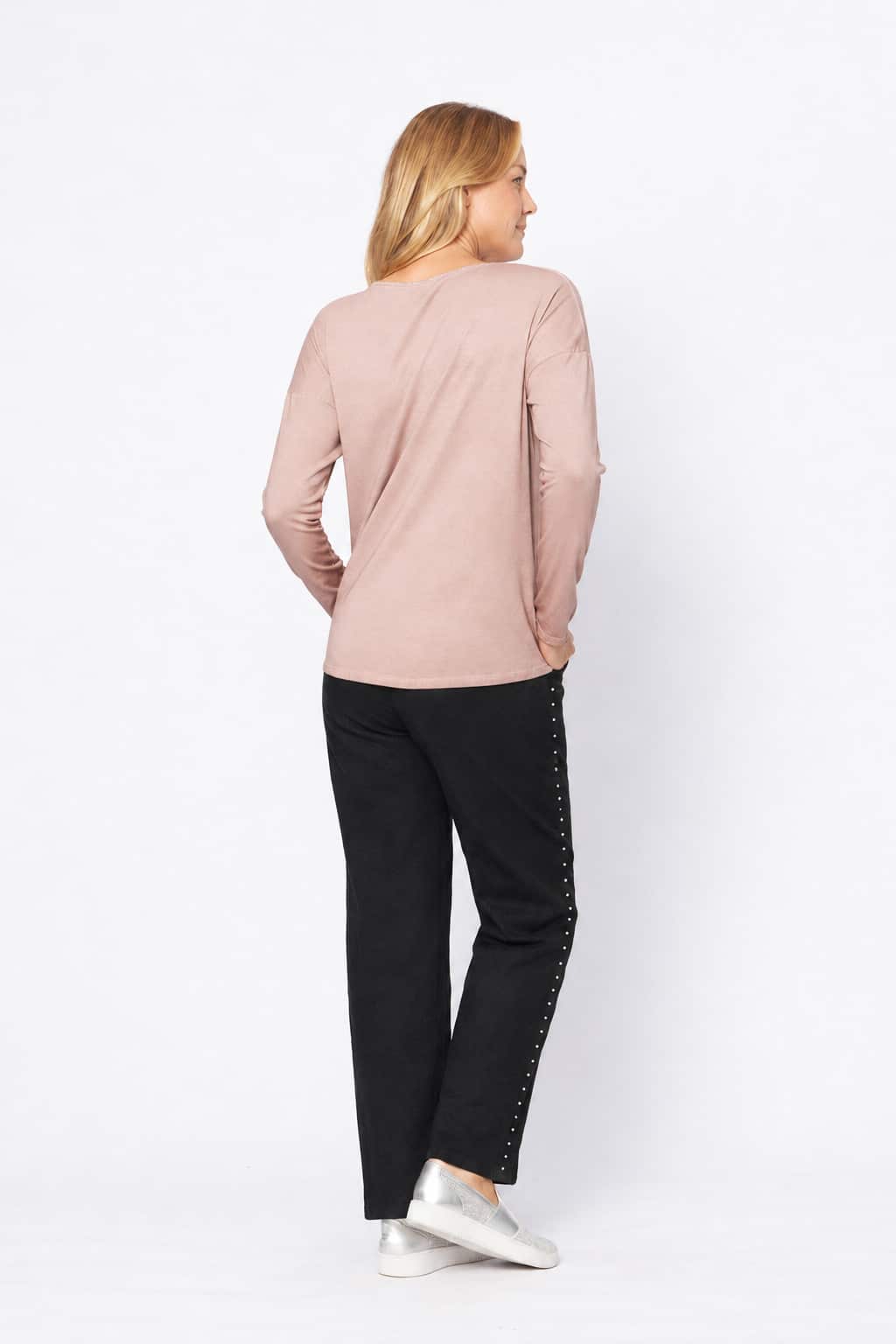 Bling Tape Pants Black Bottoms La Strada