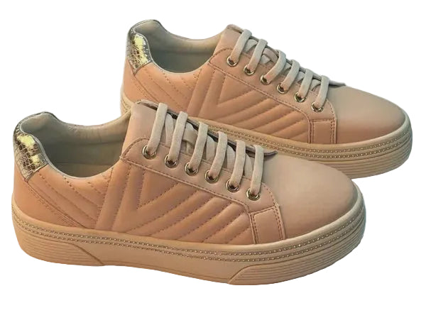 Lulu Leather Lace Up Sneakers Shoes Ameise 36
