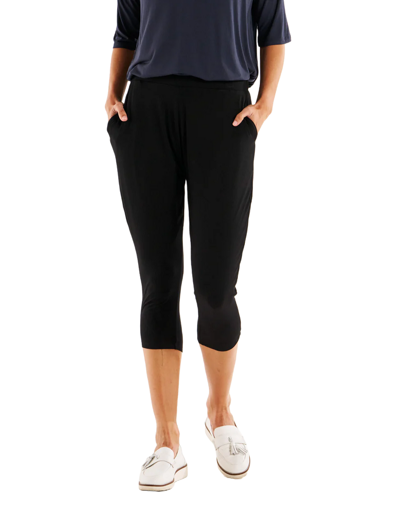 Laina Bamboo Pant - Black Bottoms Betty Basics   