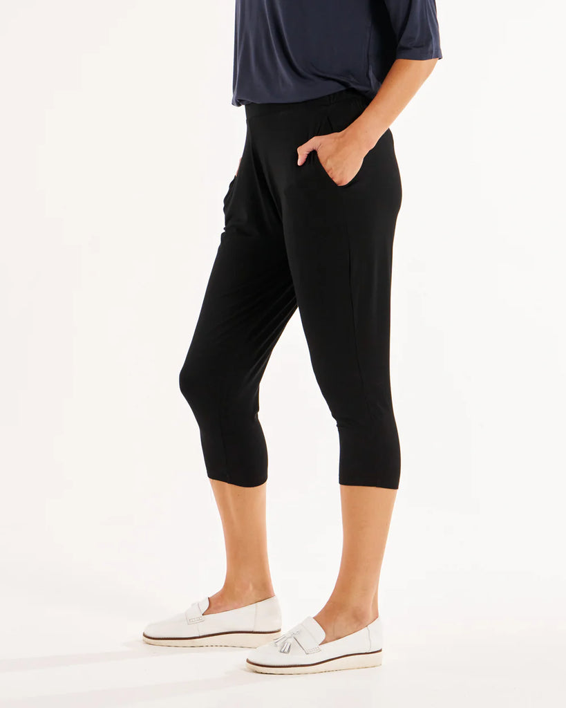 Laina Bamboo Pant - Black Bottoms Betty Basics 6  