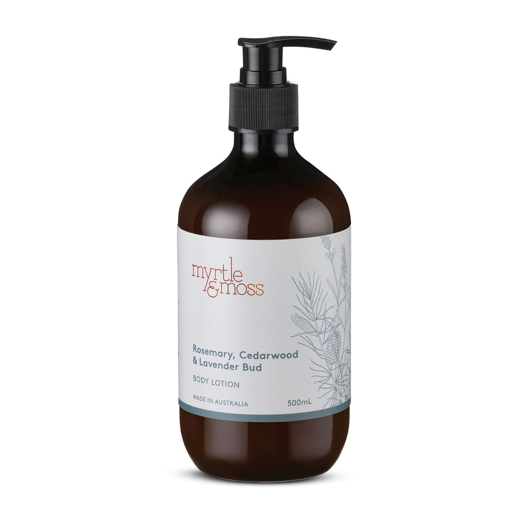 Body Lotion 500ml Lavender Bud, Rosemary And Cedarwood Body Myrtle & Moss   