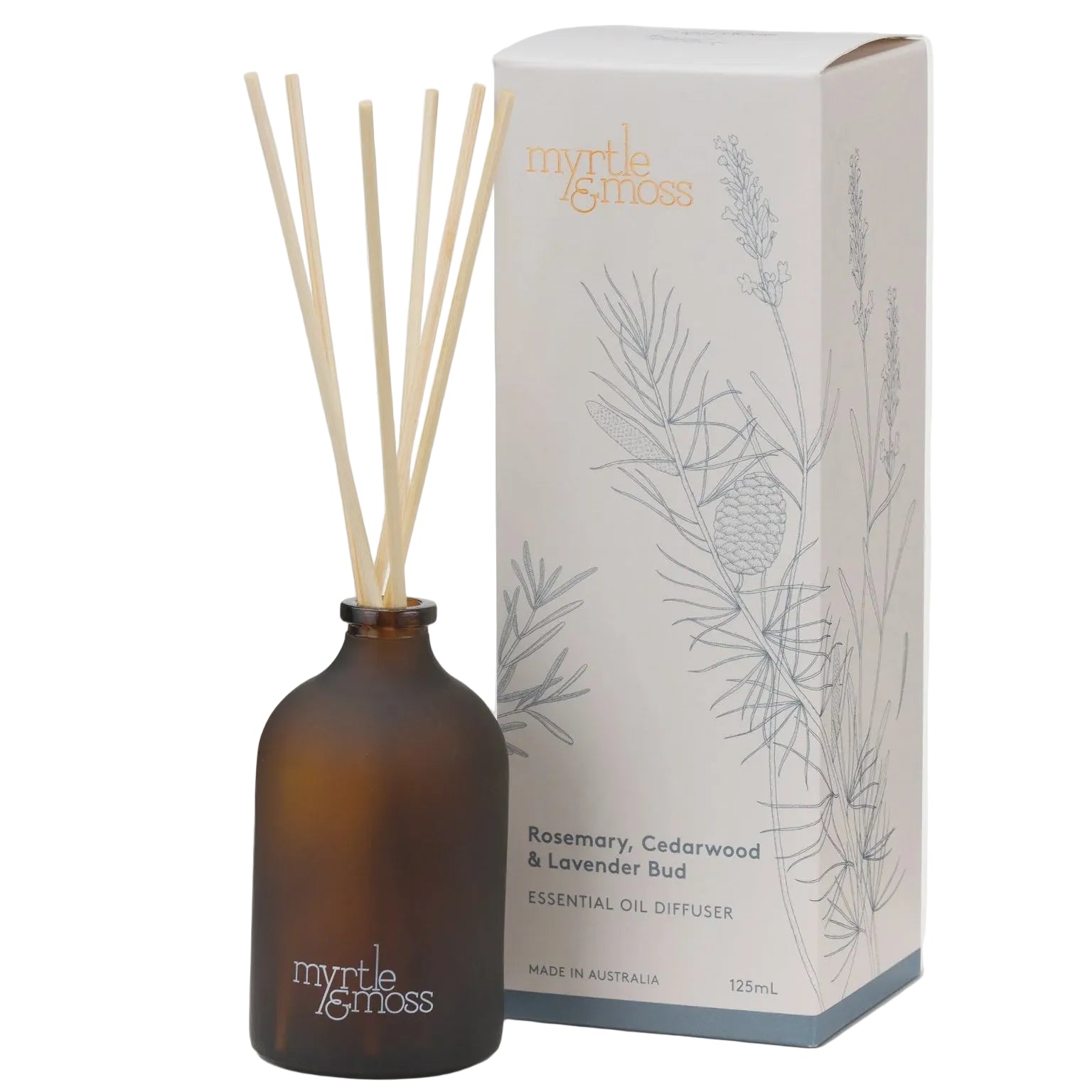 Essential Oil Diffuser Lavender Bud, Rosemary and Cedarwood - 250ml Gifts and Accessories Myrtle & Moss