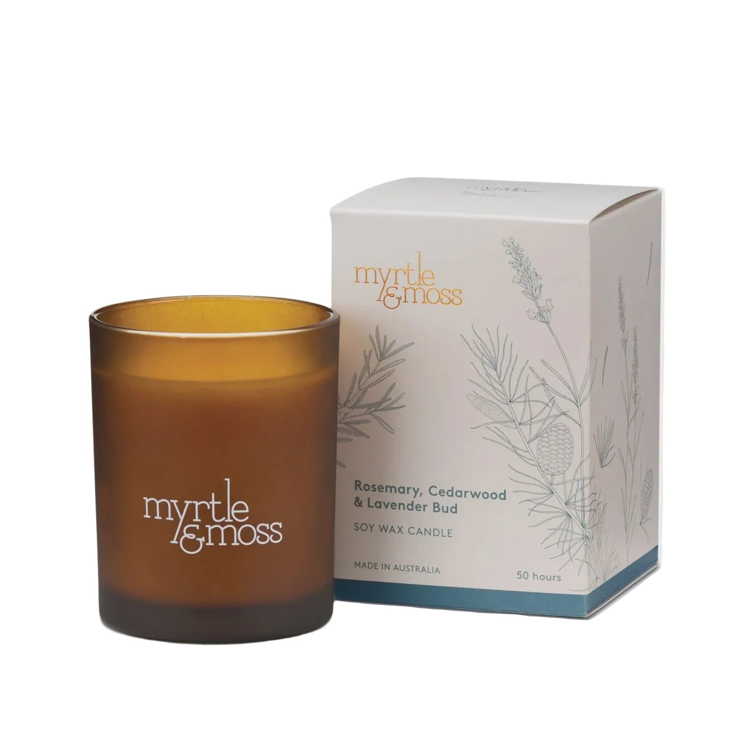 Soy Wax Candle Large Lavender Bud, Rosemary and Cedarwood Gifts and Accessories Myrtle & Moss
