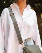 Logo Bag Strap Khaki Bags and Purses Louenhide