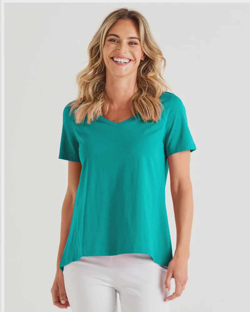 Luella Tee Teal Tops Betty Basics 6  