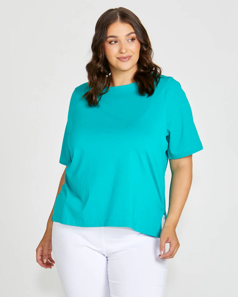 Luella Tee Teal Tops Betty Basics   