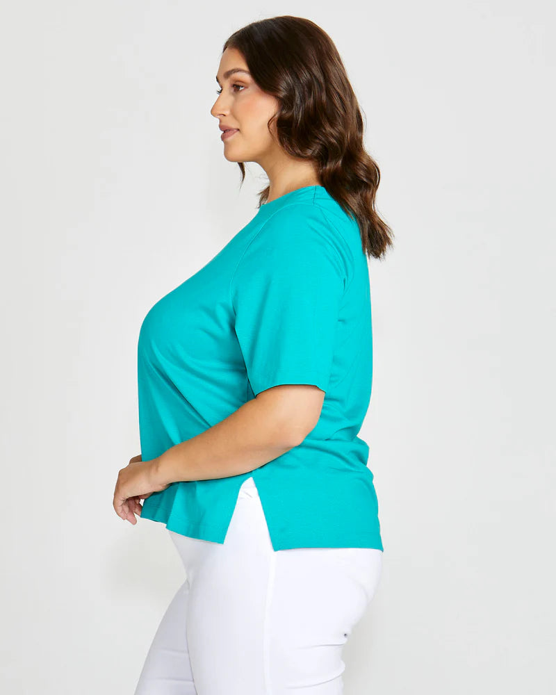 Luella Tee Teal Tops Betty Basics   