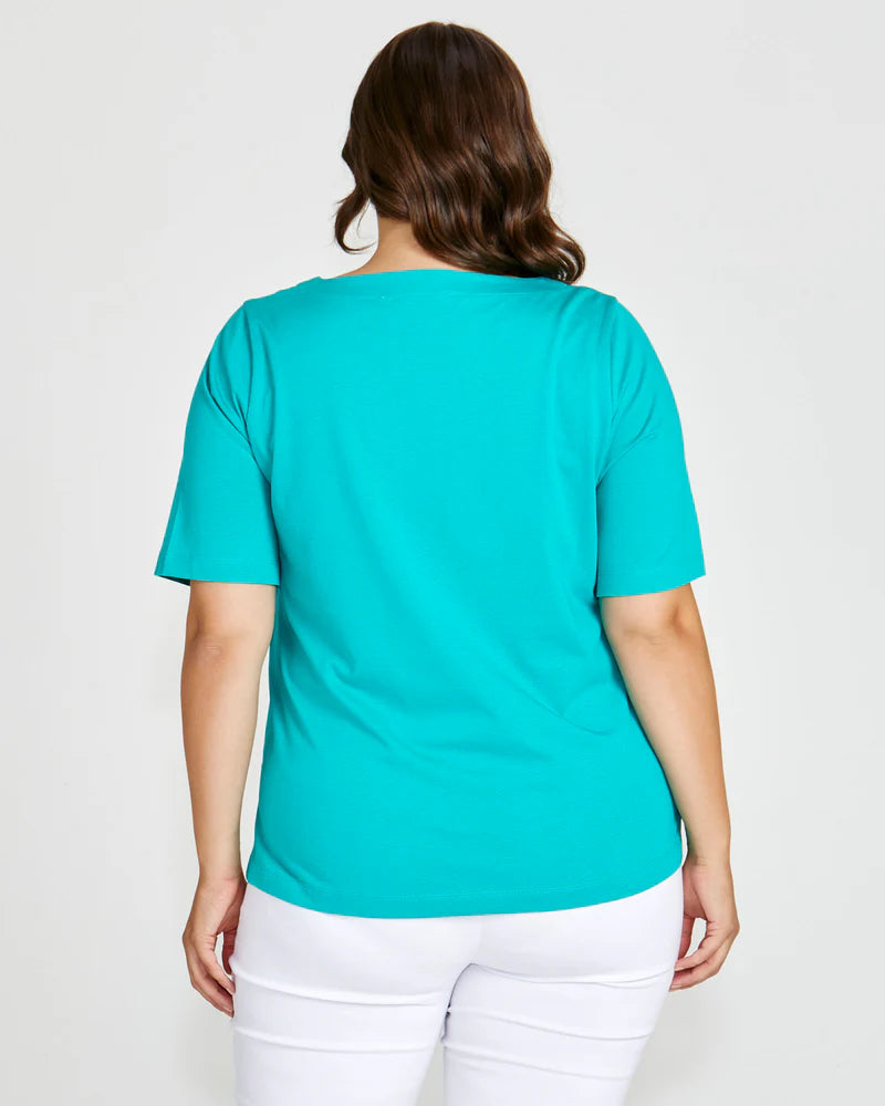 Luella Tee Teal Tops Betty Basics   